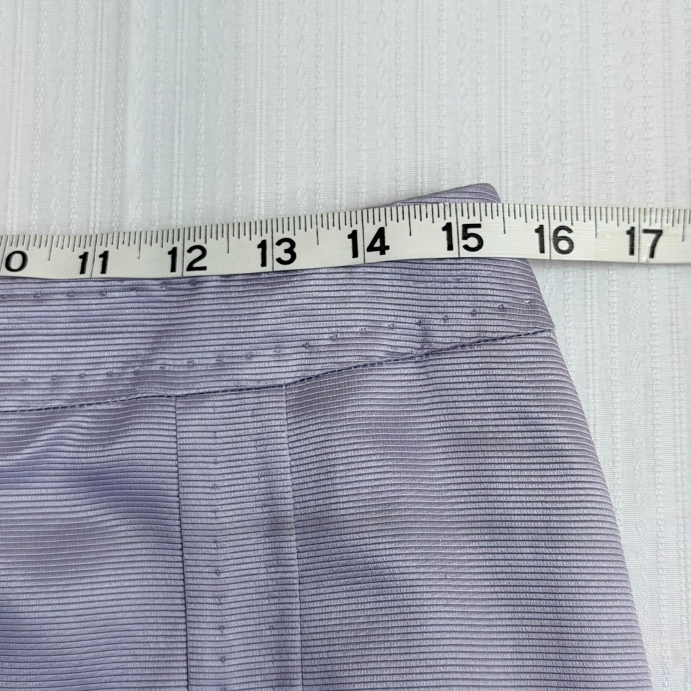 Max Mara Lavender Textured Cotton Blend Pencil Skirt Made in Italy Size 10‎ - Picture 5 of 7